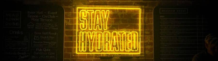 stay hydrated sign