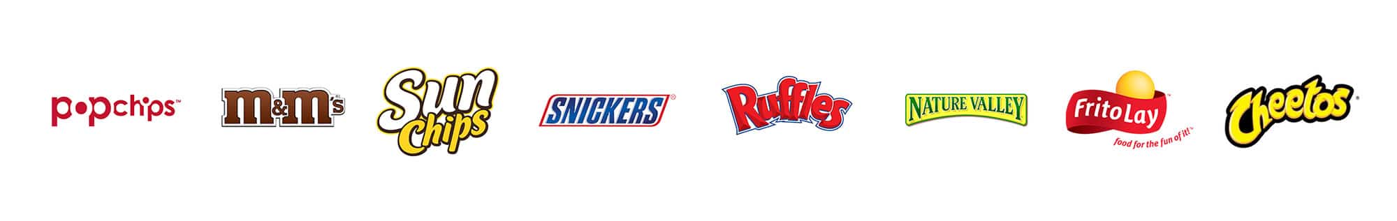 Various Snack Brand Logos